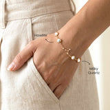 Wearing the Cancer constellation bracelet – gold