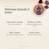 Amethyst Ganesh Ji Murti (159 g) – welcome ganesh ji home, how to use and where to keep it