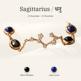 Sagittarius zodiac constellation bracelet for women – gold