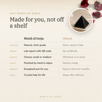 Why World of Oorja – Black Tourmaline Pyramid
