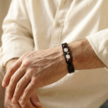 Wearing the Capricorn zodiac bracelet on the wrist