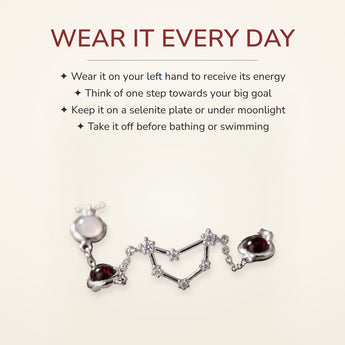 How to wear your Capricorn Constellation Bracelet