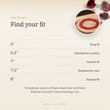 Carnelian bracelet size guide – 6 to 8 inch