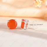Carnelian Studs - WorldOfOorja
