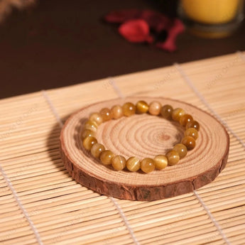 Cats Eye (Lehsunia) Bracelet - WorldOfOorja