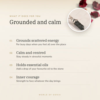 Molten Lava Pencil Pendant benefits – World of Oorja
