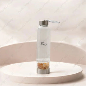 Citrine Crystal Infused Water Bottle - WorldOfOorja