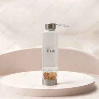 Citrine Crystal Infused Water Bottle - WorldOfOorja