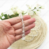 Clear Quartz Sphatik bracelet with authenticity certificate - genuine natural gemstone