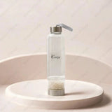 Clear Quartz Crystal Infused Water Bottle - WorldOfOorja