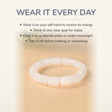 How to wear your Clear Quartz Cylinder Bracelet