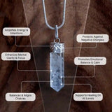 Clear Quartz Pencil Pendant - WorldOfOorja