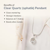 Benefits of Clear Quartz (sphatik) Pendant – World of Oorja