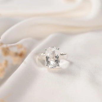 Clear Quartz (Sphatik) Ring – Clarity, Focus & Manifestation – image 4