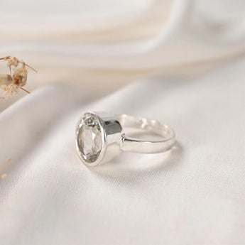 Clear Quartz (Sphatik) Ring – Clarity, Focus & Manifestation – image 2