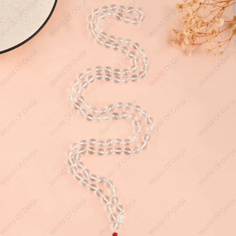 Clear Quartz (Sphatik) Mala - WorldOfOorja