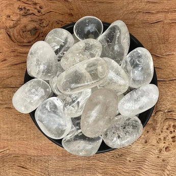 Clear Quartz Tumble Stones - WorldOfOorja