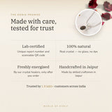 The Oorja promise – Smoky Quartz Pendant, lab certified and energised after you order