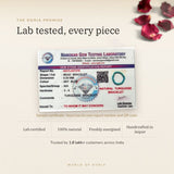 Turquoise Bracelet lab certificate with QR code – The Oorja promise