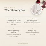 How to wear your Clear Quartz (Sphatik) Pendant – daily wear, morning wish, recharge on selenite or moonlight