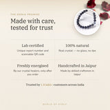 The Oorja promise – Blue Sapphire Silver Bracelet (Neelam), lab certified and energised after you order