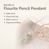 Benefits of Flourite Pencil Pendant – World of Oorja