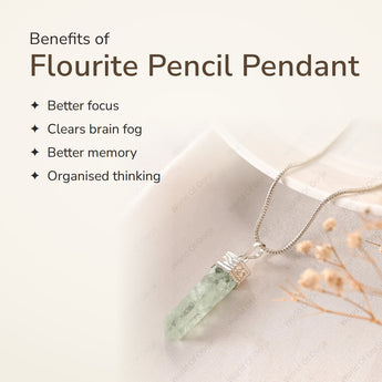 Benefits of Flourite Pencil Pendant – World of Oorja