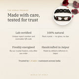 The Oorja promise โ Capricorn Metal Zodiac Bracelet, lab certified and energised after you order