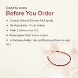 Garnet Anklet – good to know before you order