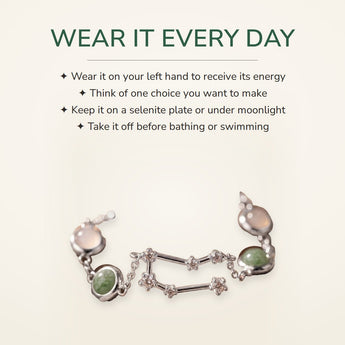 How to wear your Gemini Constellation Bracelet
