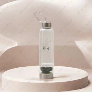 Green Aventurine Crystal Infused Water Bottle - WorldOfOorja