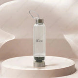 Green Aventurine Crystal Infused Water Bottle - WorldOfOorja