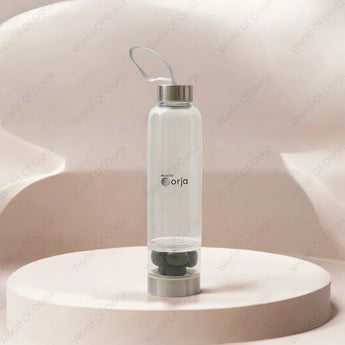 Green Aventurine Crystal Infused Water Bottle - WorldOfOorja