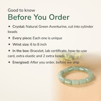 Green Aventurine Cylinder Bracelet – good to know before you order