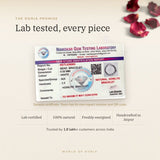Howlite bracelet lab certificate with QR code – The Oorja promise