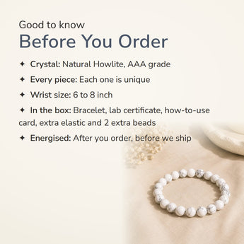 Howlite Bracelet – good to know before you order