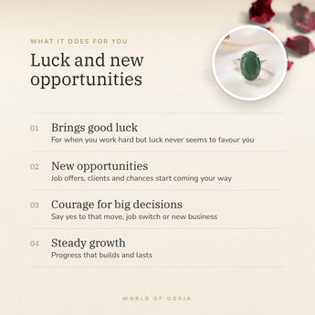 Green Aventurine Ring benefits – World of Oorja