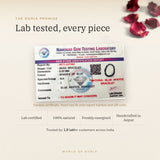 Blue Apatite Bracelet lab certificate with QR code – The Oorja promise