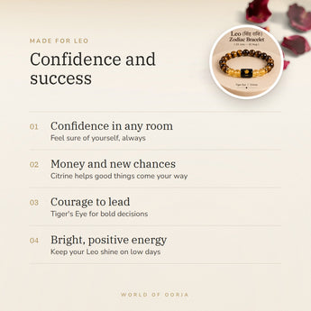 Leo zodiac bracelet benefits – World of Oorja