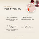 How to wear your Red Coral (Moonga) Pendant – daily wear, morning wish, recharge on selenite or moonlight