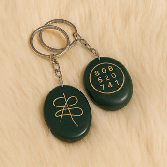 Jade Zibu Coin Keychain - WorldOfOorja