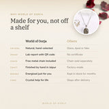 Why World of Oorja – Raw Pyrite Oval Pendant made for you, finished by hand in Jaipur
