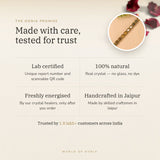 The Oorja promise – Gold Plated Dhan Yog Bracelet, lab certified and energised after you order