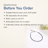 Lapis Lazuli Anklet – good to know before you order