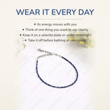 How to wear your Lapis Lazuli Anklet