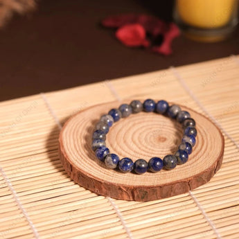Lapis Lazuli bracelet for wisdom truth and communication - AAA grade natural crystal India