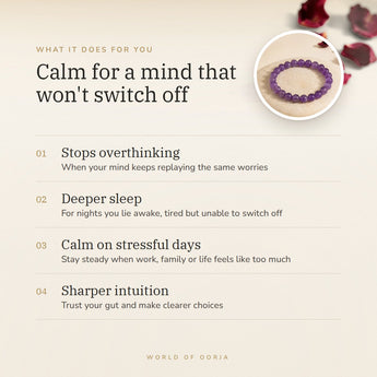 Amethyst bracelet benefits – World of Oorja