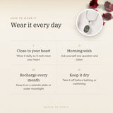 How to wear your Labradorite Pendant – daily wear, morning wish, recharge on selenite or moonlight