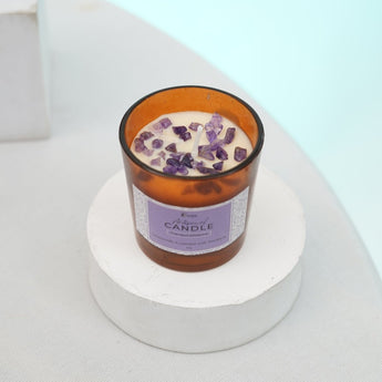 Mini Amethyst Tranquil Dreams Candle - WorldOfOorja