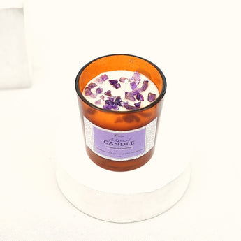 Mini Amethyst Tranquil Dreams Candle - WorldOfOorja